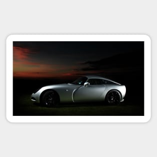 Silver TVR Sticker